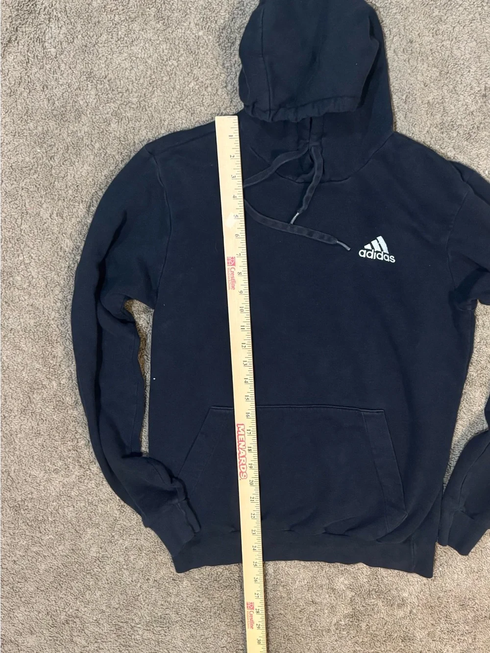 Adidas Hoodie Youth XL Black Pullover Sweatshirt Fits Adult Small‎